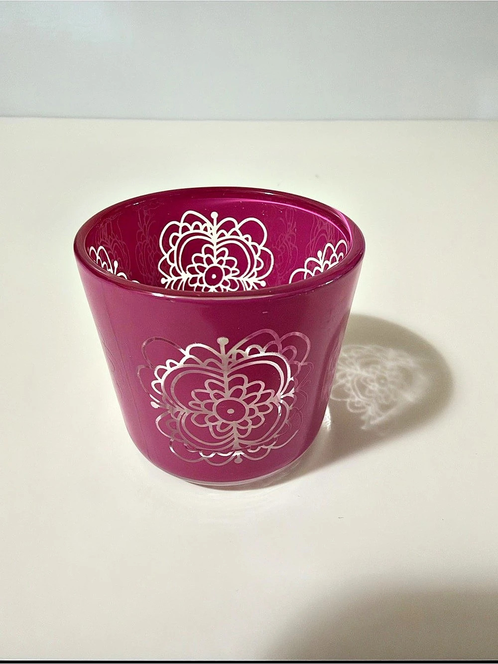 Floral Pink Decorative Cup